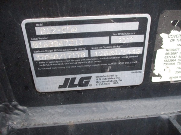 2012 JLG G12-55A