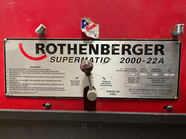 2002 Rothenburger Supermatic 2000-22A