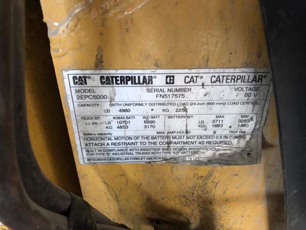 2016 CAT 2EPC5000