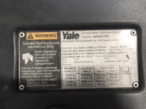 2014 Yale ESC035AC