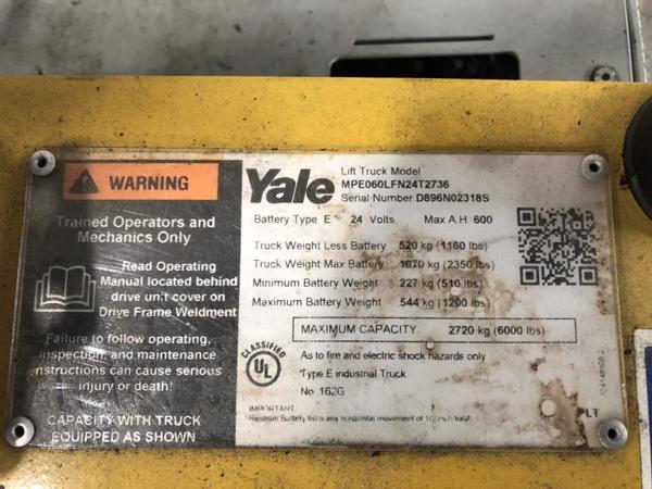 2018 Yale MPE060LF