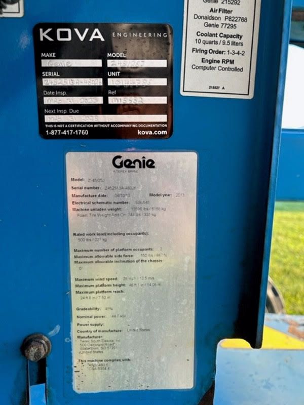 2013 Genie Z-45/25J