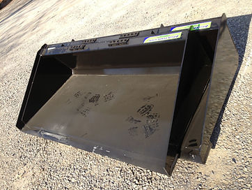 0 Loflin Fabrication Low Profile Long Bottom Skid Steer Bucket 66/68 Inch