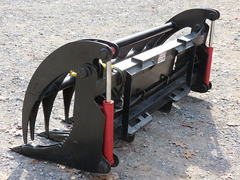 0 Various Extreme Duty Skid Steer Root Rake Grapple 68/74 Inch