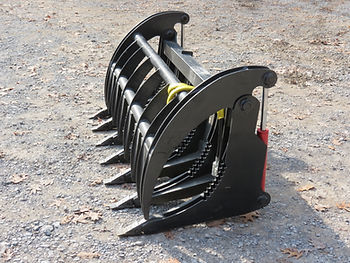 0 Various Extreme Duty Skid Steer Root Rake Grapple 68/74 Inch