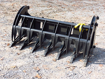 0 Various Extreme Duty Skid Steer Root Rake Grapple 68/74 Inch