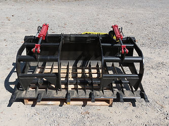 0 Various Heavy Duty Skid Steer Rock Bucket Grapple 68/72 Inch