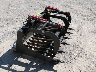 0 Various Heavy Duty Skid Steer Rock Bucket Grapple 68/72 Inch