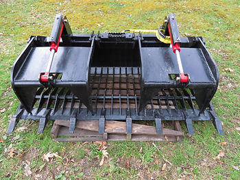 0 Various Extreme Duty Skid Steer Rock Bucket Grapple 48 Inch