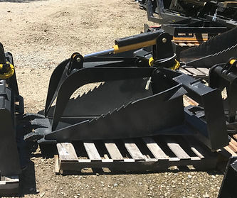  Various Long Stump Bucket w/ Grapple