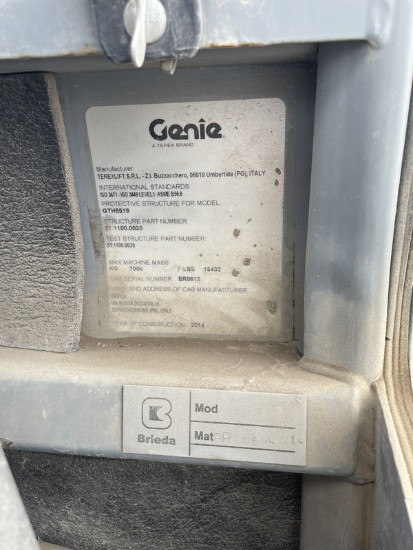 2014 Genie GTH-5519