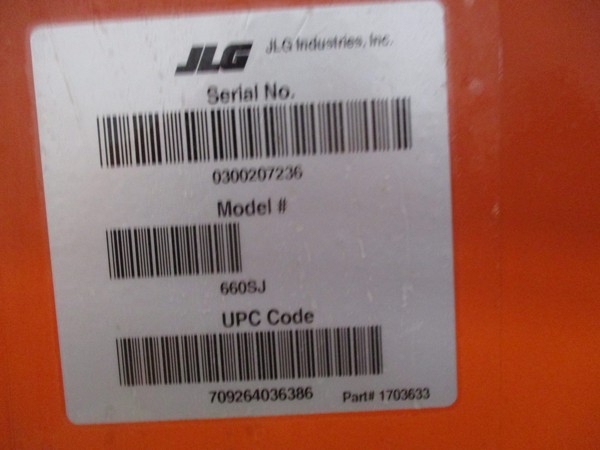2015 JLG 660SJ
