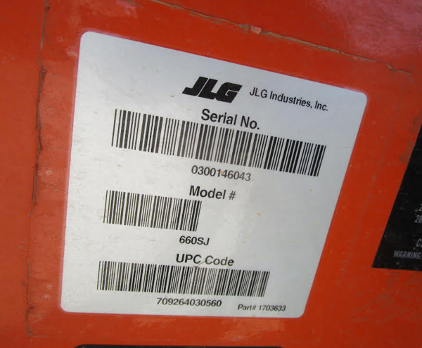 2011 JLG 660SJ